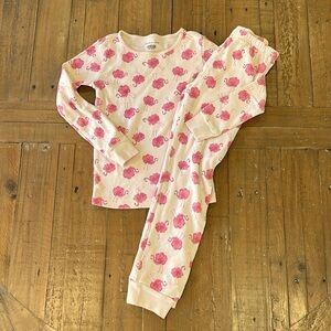 Janie and jack pink flamingo pajamas